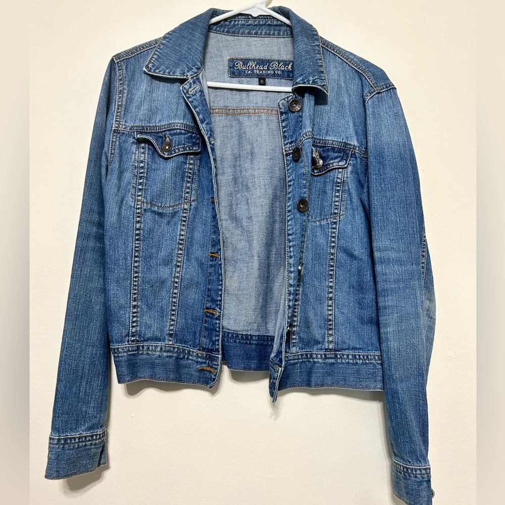Bullhead Black Jean Jacket Women's Size M